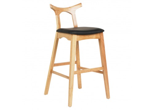 ΣΚΑΜΠΟ ΜΠΑΡ USOPP HM9951.01 RUBBERWOOD ΣΕ ΟΑΚ-ΜΑΥΡΟ PU 43x41x100Υεκ.