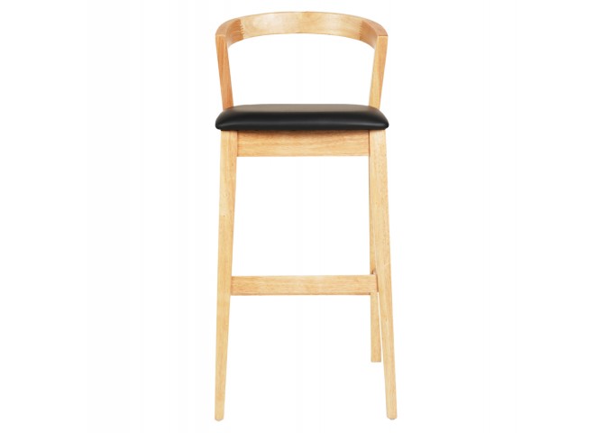 ΣΚΑΜΠΟ ΜΠΑΡ NAMI HM9952.01 RUBBERWOOD ΣΕ ΟΑΚ-ΜΑΥΡΟ PU 47,5x59x102,5Υεκ.