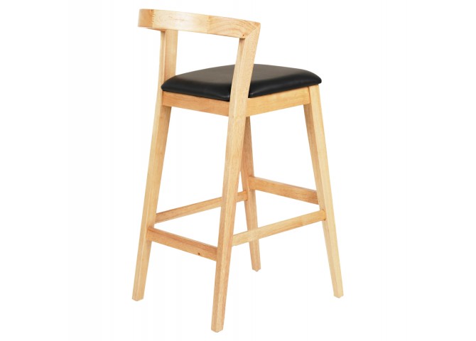 ΣΚΑΜΠΟ ΜΠΑΡ NAMI HM9952.01 RUBBERWOOD ΣΕ ΟΑΚ-ΜΑΥΡΟ PU 47,5x59x102,5Υεκ.