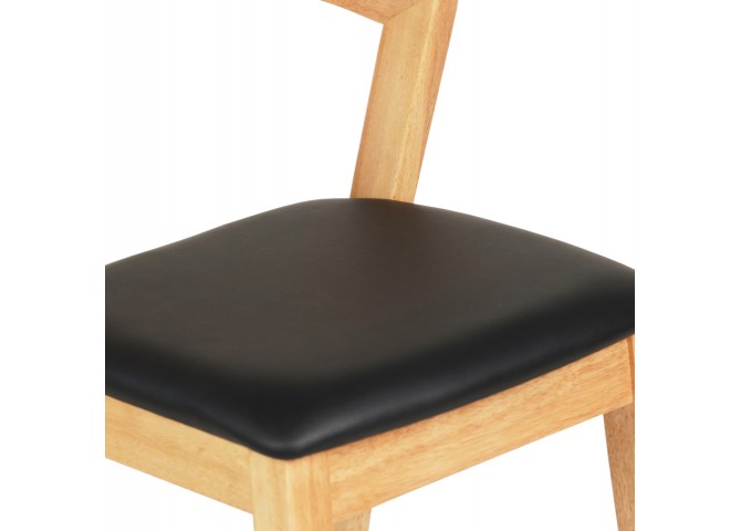 ΣΚΑΜΠΟ ΜΠΑΡ NAMI HM9952.01 RUBBERWOOD ΣΕ ΟΑΚ-ΜΑΥΡΟ PU 47,5x59x102,5Υεκ.