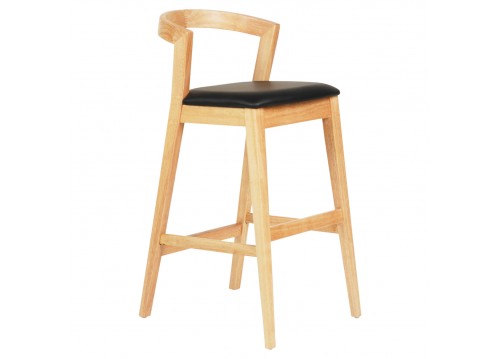 ΣΚΑΜΠΟ ΜΠΑΡ NAMI HM9952.01 RUBBERWOOD ΣΕ ΟΑΚ-ΜΑΥΡΟ PU 47,5x59x102,5Υεκ.