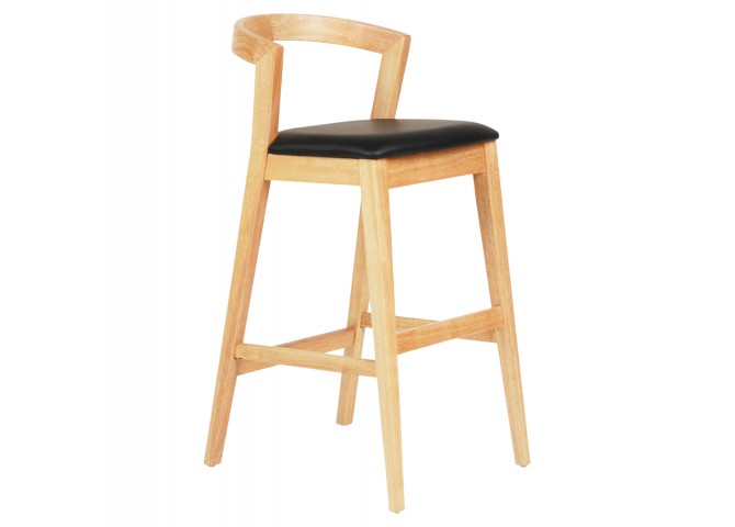 ΣΚΑΜΠΟ ΜΠΑΡ NAMI HM9952.01 RUBBERWOOD ΣΕ ΟΑΚ-ΜΑΥΡΟ PU 47,5x59x102,5Υεκ.