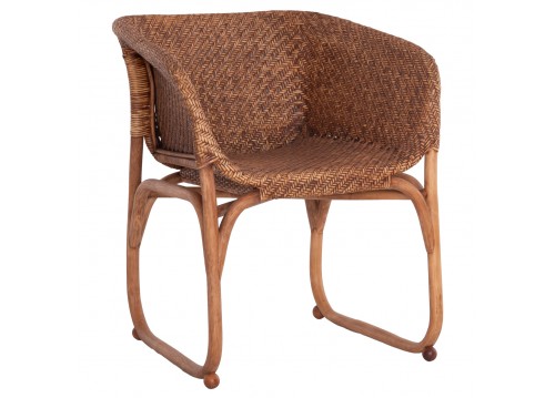 ΠΟΛΥΘΡΟΝΑ ΕΣΩΤ.ΧΩΡΩΝ TUCKET HM9958.02 ΦΥΣΙΚΟ RATTAN-ΚΑΡΥΔΙ ΧΡΩΜΑ 63x60x77Υεκ