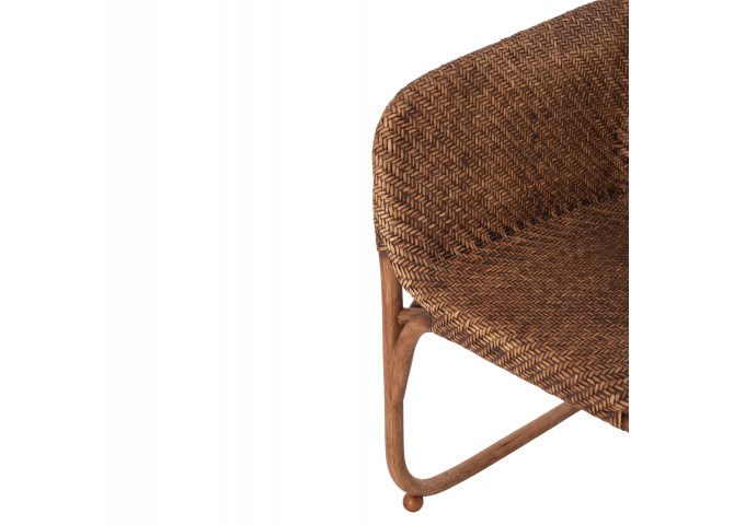 ΠΟΛΥΘΡΟΝΑ ΕΣΩΤ.ΧΩΡΩΝ TUCKET HM9958.02 ΦΥΣΙΚΟ RATTAN-ΚΑΡΥΔΙ ΧΡΩΜΑ 63x60x77Υεκ