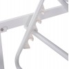 ΕΠΑΓΓΕΛΜ. ΞΑΠΛΩΣΤΡΑ MALLOW HM10715.01 ΛΕΥΚΟ ΑΛΟΥΜ.& ΓΚΡΙ ΜΑΞΙΛΑΡΙ 198x71x40,5-103Υεκ.