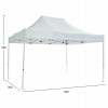GAZEBO Β.ΤΥΠΟΥ CRESSEN HM6306 ΠΤΥΣΣΟΜ.-ΣΚΕΛΕΤΟΣ ΑΛΟΥΜ.ΑΣΗΜΙ-ΛΕΥΚΟ ΠΑΝΙ 3x4,5x3,4Yμ