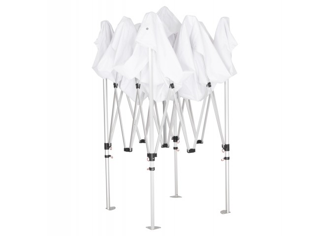 GAZEBO Β.ΤΥΠΟΥ CRESSEN HM6305 ΠΤΥΣΣΟΜ.-ΣΚΕΛΕΤΟΣ ΑΛΟΥΜ.ΑΣΗΜΙ-ΛΕΥΚΟ ΠΑΝΙ 3x3x3,4Yεκ