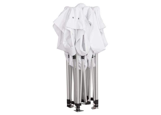 GAZEBO Β.ΤΥΠΟΥ CRESSEN HM6305 ΠΤΥΣΣΟΜ.-ΣΚΕΛΕΤΟΣ ΑΛΟΥΜ.ΑΣΗΜΙ-ΛΕΥΚΟ ΠΑΝΙ 3x3x3,4Yεκ