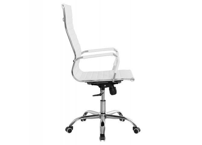 ΚΑΡΕΚΛΑ ΓΡΑΦΕΙΟΥ BOSS ΔΙΕΥΘΥΝΤΟΥ HM1059.32 ΛΕΥΚΟ PU ΠΟΔΙ ΧΡΩΜΙΟΥ 54x57x110Υεκ.
