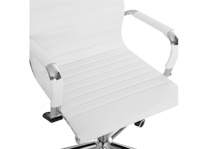 ΚΑΡΕΚΛΑ ΓΡΑΦΕΙΟΥ BOSS ΔΙΕΥΘΥΝΤΟΥ HM1059.32 ΛΕΥΚΟ PU ΠΟΔΙ ΧΡΩΜΙΟΥ 54x57x110Υεκ.