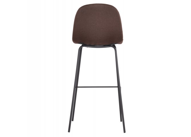 ΣΚΑΜΠΟ ΜΠΑΡ VINCENT HM8579.23 ΚΑΦΕ ΥΦΑΣΜΑ-ΜΑΥΡΟΣ ΜΕΤΑΛΛΙΚΟΣ ΣΚΕΛΕΤΟΣ 47x46x104Υεκ.