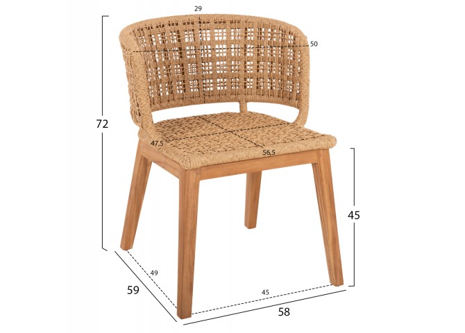 ΣΕΤ ΤΡΑΠΕΖΑΡΙΑΣ 5ΤΜΧ FARLEY HM21076.02 ΣΤΡΟΓΓΥΛΟ ΤΡΑΠΕΖΙ Φ150εκ. & 4 ΚΑΡΕΚΛΕΣ