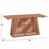 ΣΕΤ ΤΡΑΠΕΖΑΡΙΑΣ 5ΤΜΧ RENLY HM21078.02 ΟΡΘΟΓΩΝΙΟ ΤΡΑΠΕΖΙ & 4 ΚΑΡΕΚΛΕΣ