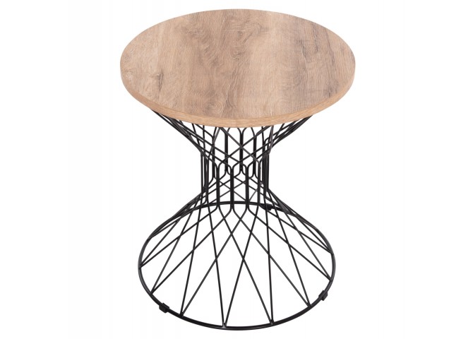 ΒΟΗΘΗΤΙΚΟ ΤΡΑΠΕΖΙ ΣΑΛΟΝΙΟΥ KEON HM18038.03 MDF TOP ΣΕ ΣΟΝΑΜΑ-ΜΕΤΑΛΛΟ Φ45x50Υεκ.