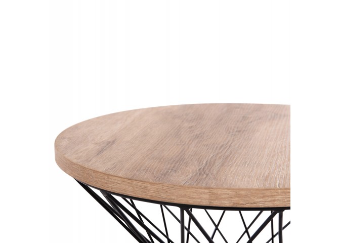 ΒΟΗΘΗΤΙΚΟ ΤΡΑΠΕΖΙ ΣΑΛΟΝΙΟΥ KEON HM18038.03 MDF TOP ΣΕ ΣΟΝΑΜΑ-ΜΕΤΑΛΛΟ Φ45x50Υεκ.