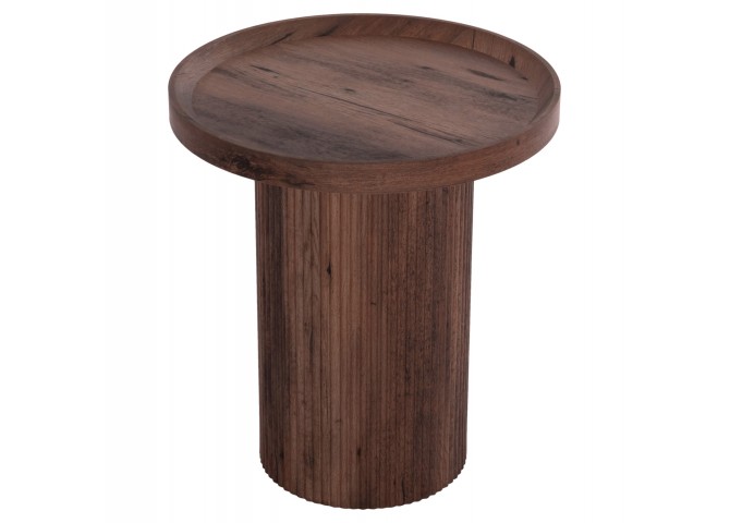 ΒΟΗΘΗΤΙΚΟ ΤΡΑΠΕΖΙ MARGON HM18027 MDF ΣΕ ΣΚΟΥΡΟ ΚΑΦΕ ΞΥΛΟΥ Φ45x50,5Υεκ.