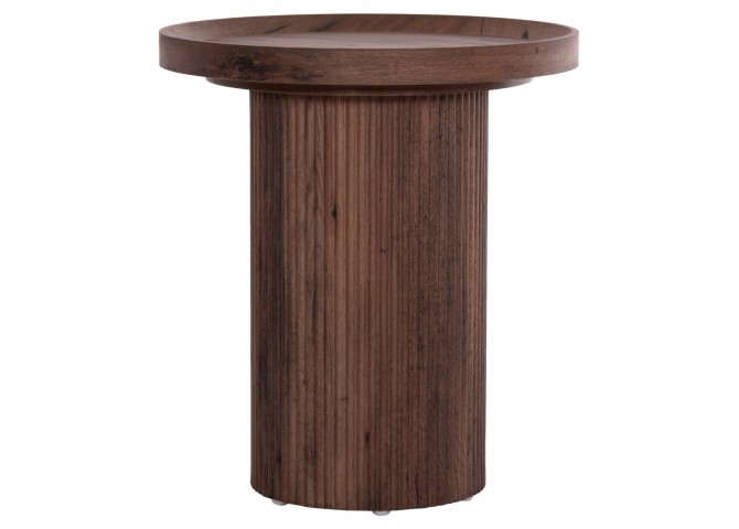 ΒΟΗΘΗΤΙΚΟ ΤΡΑΠΕΖΙ MARGON HM18027 MDF ΣΕ ΣΚΟΥΡΟ ΚΑΦΕ ΞΥΛΟΥ Φ45x50,5Υεκ.
