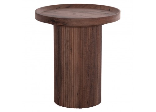 ΒΟΗΘΗΤΙΚΟ ΤΡΑΠΕΖΙ MARGON HM18027 MDF ΣΕ ΣΚΟΥΡΟ ΚΑΦΕ ΞΥΛΟΥ Φ45x50,5Υεκ.