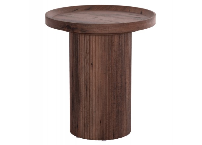 ΒΟΗΘΗΤΙΚΟ ΤΡΑΠΕΖΙ MARGON HM18027 MDF ΣΕ ΣΚΟΥΡΟ ΚΑΦΕ ΞΥΛΟΥ Φ45x50,5Υεκ.