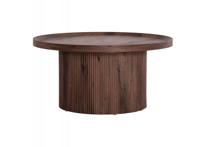 ΤΡΑΠΕΖΙ ΣΑΛΟΝΙΟΥ MARGON HM18026 MDF ΣΕ ΣΚΟΥΡΟ ΚΑΦΕ ΞΥΛΟΥ Φ80x40,5Υεκ.