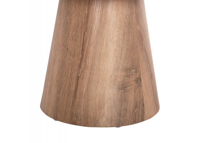 ΤΡΑΠΕΖΙ ΣΑΛΟΝΙΟΥ KARAN HM18028 MDF ΣΕ ΦΥΣΙΚΟ ΧΡΩΜΑ ΞΥΛΟΥ Φ80x45,5Υεκ.