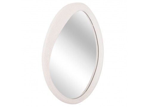 ΚΑΘΡΕΠΤΗΣ ΤΟΙΧΟΥ ΟΒΑΛ ΣΕΙΡΑ SANTORINI HM4514 MDF ΣΕ ΥΠΟΛΕΥΚΟ 48x3,2x60Υεκ