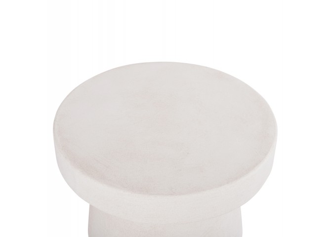 ΤΡΑΠΕΖΙ ΣΑΛΟΝΙΟΥ ΣΤΡΟΓΓΥΛΟ ΣΕΙΡΑ SANTORINI HM18051 MDF ΣΕ ΥΠΟΛΕΥΚΟ ΧΡΩΜΑ Φ60x42,5Υεκ.