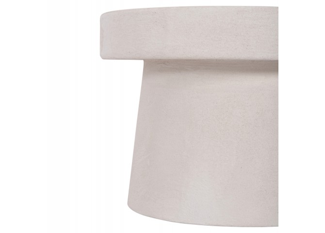 ΤΡΑΠΕΖΙ ΣΑΛΟΝΙΟΥ ΣΤΡΟΓΓΥΛΟ ΣΕΙΡΑ SANTORINI HM18051 MDF ΣΕ ΥΠΟΛΕΥΚΟ ΧΡΩΜΑ Φ60x42,5Υεκ.