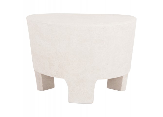 ΤΡΑΠΕΖΙ ΣΑΛΟΝΙΟΥ ΣΕΙΡΑ SANTORINI HM18053 MDF ΣΕ ΥΠΟΛΕΥΚΟ ΧΡΩΜΑ 54x61x40,5Υεκ.