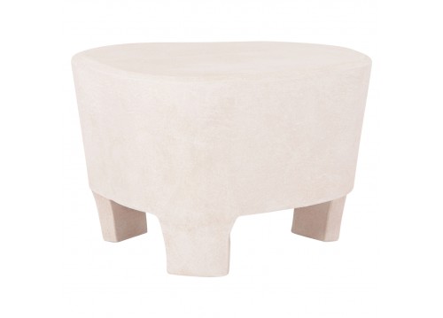ΤΡΑΠΕΖΙ ΣΑΛΟΝΙΟΥ ΣΕΙΡΑ SANTORINI HM18053 MDF ΣΕ ΥΠΟΛΕΥΚΟ ΧΡΩΜΑ 54x61x40,5Υεκ.