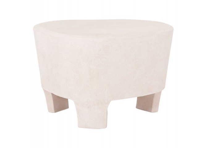 ΤΡΑΠΕΖΙ ΣΑΛΟΝΙΟΥ ΣΕΙΡΑ SANTORINI HM18053 MDF ΣΕ ΥΠΟΛΕΥΚΟ ΧΡΩΜΑ 54x61x40,5Υεκ.