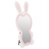ΠΑΙΔΙΚΟΣ ΚΑΘΡΕΦΤΗΣ ΔΑΠΕΔΟΥ BUNNY HM4489.01 MDF ΡΟΖ & ΛΕΥΚΟ-ΜΑΥΡΟ STAND 80x162Υεκ.