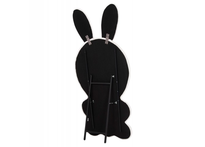 ΠΑΙΔΙΚΟΣ ΚΑΘΡΕΦΤΗΣ ΔΑΠΕΔΟΥ BUNNY HM4489.01 MDF ΡΟΖ & ΛΕΥΚΟ-ΜΑΥΡΟ STAND 80x162Υεκ.