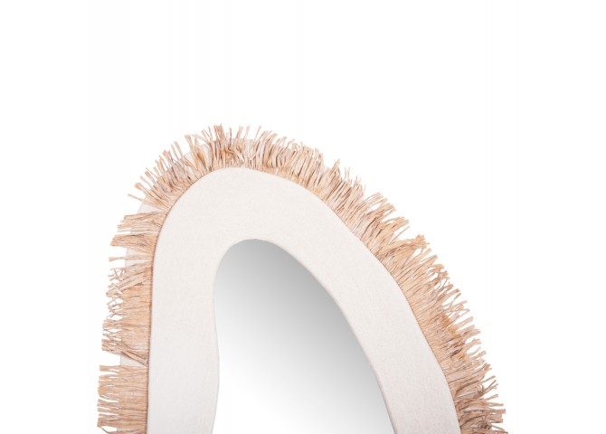 ΚΑΘΡΕΠΤΗΣ ΤΟΙΧΟΥ ΣΕΙΡΑ SANTORINI HM4525 MDF ΥΠΟΛΕΥΚΟ-ΔΙΑΚΟΣΜΗΣΗ ΣΕ ΜΠΕΖ 63x1,8x120Υεκ.