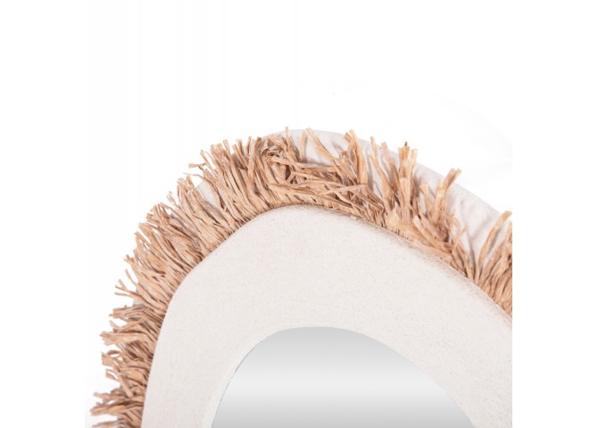 ΚΑΘΡΕΠΤΗΣ ΤΟΙΧΟΥ ΣΕΙΡΑ SANTORINI HM4528 MDF ΥΠΟΛΕΥΚΟ-ΔΙΑΚΟΣΜΗΣΗ ΣΕ ΜΠΕΖ 60x2x80Υεκ.