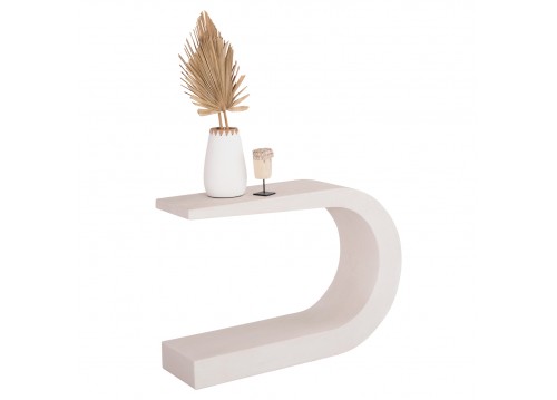 ΚΟΝΣΟΛΑ ΣΕΙΡΑ SANTORINI HM18049 MDF ΣΕ ΥΠΟΛΕΥΚΟ ΧΡΩΜΑ 110x30x70Υεκ.