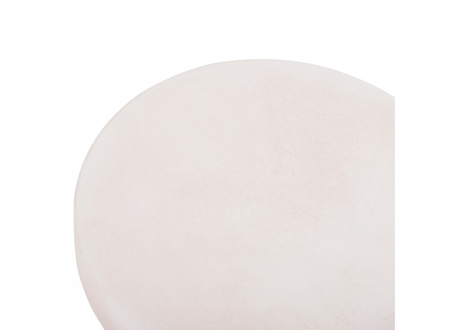 ΤΡΑΠΕΖΙ ΣΑΛΟΝΙΟΥ ΣΤΡΟΓΓΥΛΟ ΣΕΙΡΑ SANTORINI HM18050 MDF ΣΕ ΥΠΟΛΕΥΚΟ ΧΡΩΜΑ Φ80x35Υεκ.