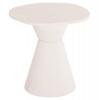ΤΡΑΠΕΖΙ ΤΡΑΠΕΖΑΡΙΑΣ ΣΤΡΟΓΓΥΛΟ ΣΕΙΡΑ SANTORINI HM18055 MDF ΥΠΟΛΕΥΚΟ ΧΡΩΜΑ Φ77x76Υεκ.