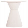 ΤΡΑΠΕΖΙ ΤΡΑΠΕΖΑΡΙΑΣ ΣΤΡΟΓΓΥΛΟ ΣΕΙΡΑ SANTORINI HM18055 MDF ΥΠΟΛΕΥΚΟ ΧΡΩΜΑ Φ77x76Υεκ.