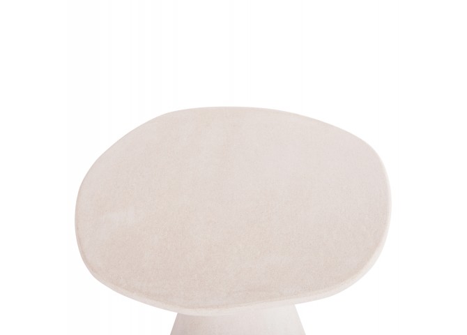 ΤΡΑΠΕΖΙ ΤΡΑΠΕΖΑΡΙΑΣ ΣΤΡΟΓΓΥΛΟ ΣΕΙΡΑ SANTORINI HM18055 MDF ΥΠΟΛΕΥΚΟ ΧΡΩΜΑ Φ77x76Υεκ.