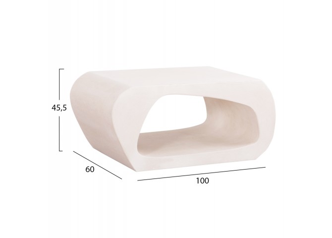 ΤΡΑΠΕΖΙ ΣΑΛΟΝΙΟΥ ΣΕΙΡΑ SANTORINI HM18071 MDF ΣΕ ΥΠΟΛΕΥΚΟ ΧΡΩΜΑ 100x60x45Υεκ.