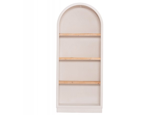 ΡΑΦΙΕΡΑ ΣΕΙΡΑ SANTORINI HM18044 MDF ΥΠΟΛΕΥΚΟ-ΡΑΦΙΑ ΞΥΛΟ ΕΛΑΤΟΥ ΦΥΣΙΚΟ 80x38x188,5Υεκ.
