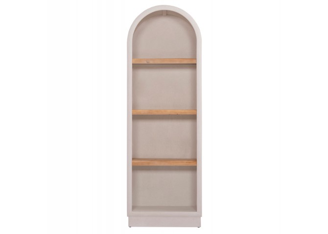 ΡΑΦΙΕΡΑ ΣΕΙΡΑ SANTORINI HM18045 MDF ΥΠΟΛΕΥΚΟ-ΡΑΦΙΑ ΞΥΛΟ ΕΛΑΤΟΥ ΦΥΣΙΚΟ 60x38,5x179Υεκ.