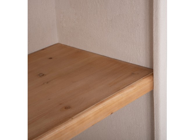 ΡΑΦΙΕΡΑ ΣΕΙΡΑ SANTORINI HM18045 MDF ΥΠΟΛΕΥΚΟ-ΡΑΦΙΑ ΞΥΛΟ ΕΛΑΤΟΥ ΦΥΣΙΚΟ 60x38,5x179Υεκ.