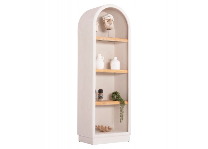 ΡΑΦΙΕΡΑ ΣΕΙΡΑ SANTORINI HM18045 MDF ΥΠΟΛΕΥΚΟ-ΡΑΦΙΑ ΞΥΛΟ ΕΛΑΤΟΥ ΦΥΣΙΚΟ 60x38,5x179Υεκ.