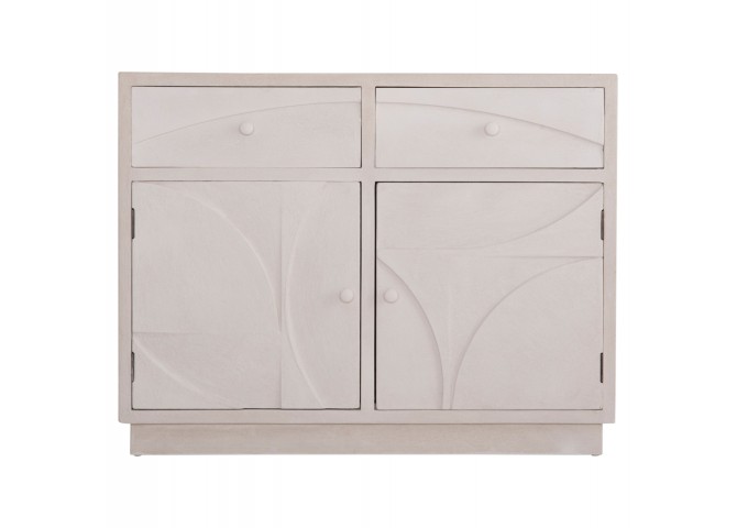 ΜΠΟΥΦΕΣ ΣΕΙΡΑ SANTORINI HM18046 MDF ΣΕ ΥΠΟΛΕΥΚΟ ΧΡΩΜΑ-2 ΣΥΡΤΑΡΙΑ & 2 ΠΟΡΤΕΣ 107x38x82,5Υεκ.
