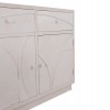 ΜΠΟΥΦΕΣ ΣΕΙΡΑ SANTORINI HM18046 MDF ΣΕ ΥΠΟΛΕΥΚΟ ΧΡΩΜΑ-2 ΣΥΡΤΑΡΙΑ & 2 ΠΟΡΤΕΣ 107x38x82,5Υεκ.