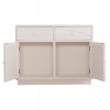ΜΠΟΥΦΕΣ ΣΕΙΡΑ SANTORINI HM18046 MDF ΣΕ ΥΠΟΛΕΥΚΟ ΧΡΩΜΑ-2 ΣΥΡΤΑΡΙΑ & 2 ΠΟΡΤΕΣ 107x38x82,5Υεκ.