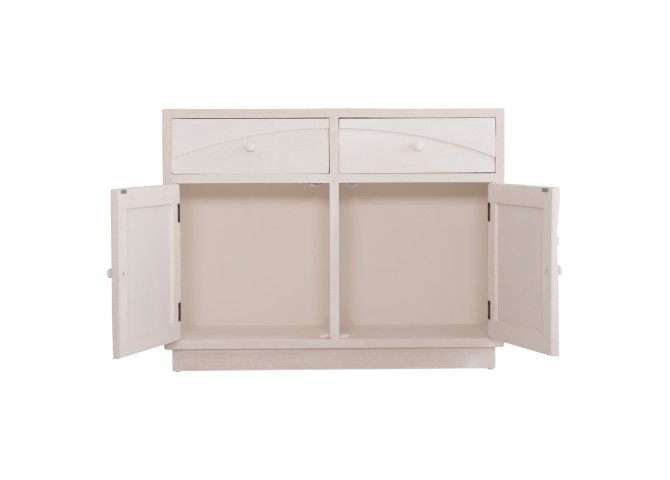 ΜΠΟΥΦΕΣ ΣΕΙΡΑ SANTORINI HM18046 MDF ΣΕ ΥΠΟΛΕΥΚΟ ΧΡΩΜΑ-2 ΣΥΡΤΑΡΙΑ & 2 ΠΟΡΤΕΣ 107x38x82,5Υεκ.