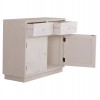 ΜΠΟΥΦΕΣ ΣΕΙΡΑ SANTORINI HM18046 MDF ΣΕ ΥΠΟΛΕΥΚΟ ΧΡΩΜΑ-2 ΣΥΡΤΑΡΙΑ & 2 ΠΟΡΤΕΣ 107x38x82,5Υεκ.